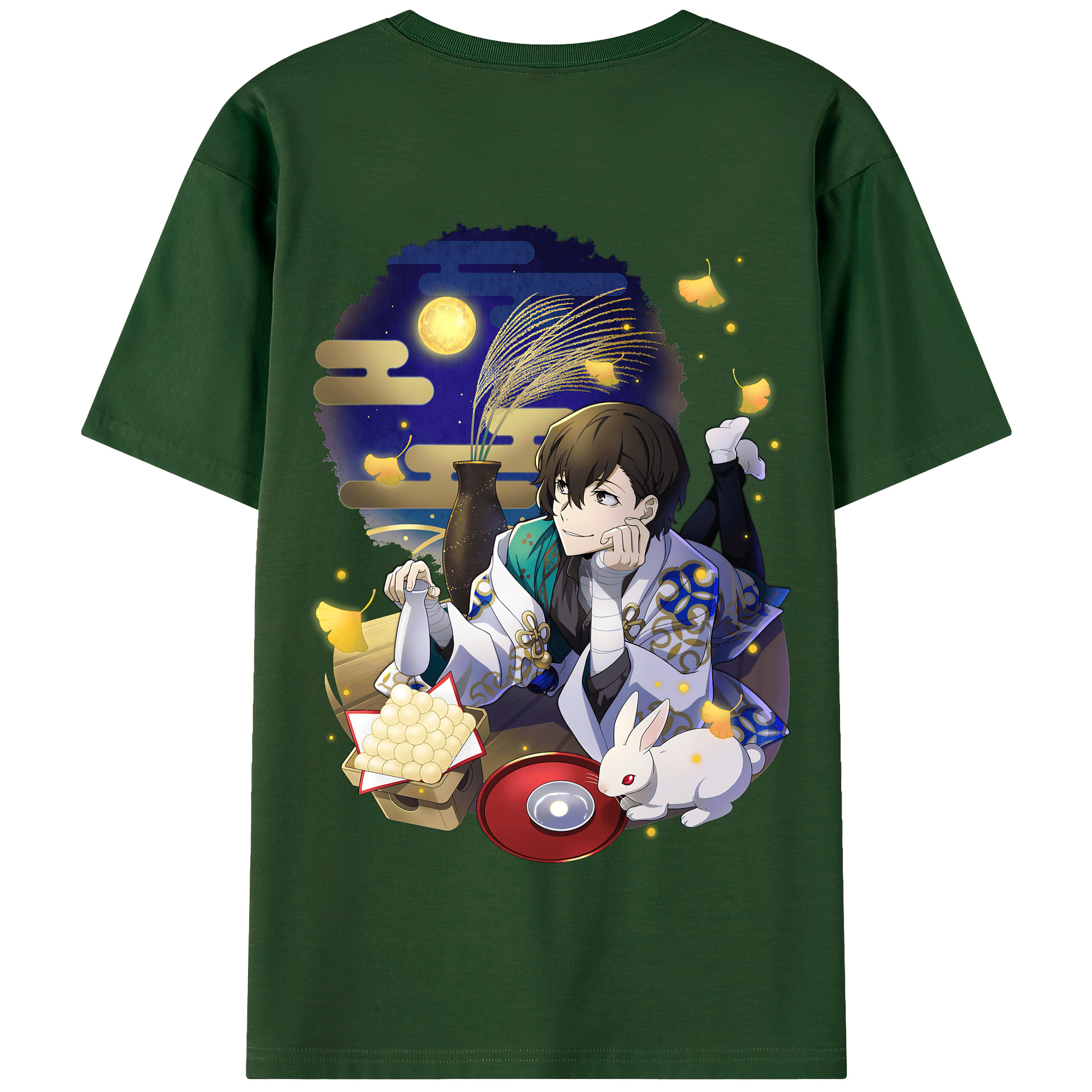 （画像用） 文豪ストレイドッグス Bungo Stray Dogs 綿100％半袖Tシャツ（背面プリント）